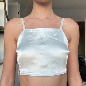 White crop top